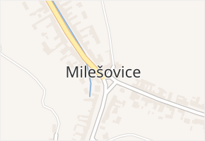 Milešovice v obci Milešovice - mapa části obce