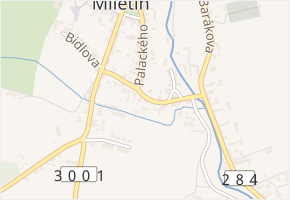 Havlíčkova v obci Miletín - mapa ulice