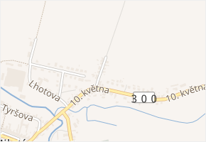 Jiráskova v obci Miletín - mapa ulice