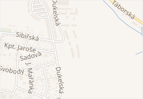 Dukelská v obci Milevsko - mapa ulice