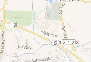 Klášterní v obci Milevsko - mapa ulice