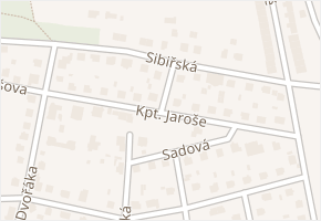 Kpt. Jaroše v obci Milevsko - mapa ulice