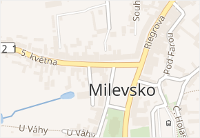 nám. E. Beneše v obci Milevsko - mapa ulice