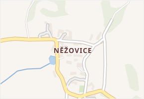 Něžovice v obci Milevsko - mapa části obce