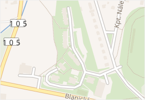 Písecké předměstí v obci Milevsko - mapa ulice