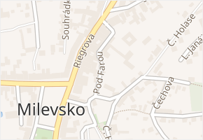 Pod Farou v obci Milevsko - mapa ulice