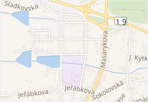 Za Školami v obci Milevsko - mapa ulice