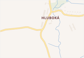 Hluboká v obci Milhostov - mapa části obce