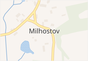 Milhostov v obci Milhostov - mapa části obce