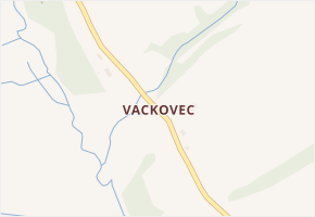 Vackovec v obci Milhostov - mapa části obce