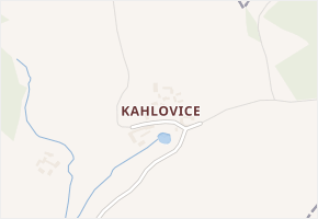 Kahlovice v obci Miličín - mapa části obce
