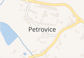 Petrovice v obci Miličín - mapa části obce