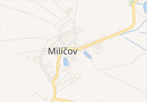 Milíčov v obci Milíčov - mapa části obce