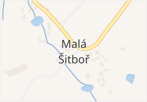 Malá Šitboř v obci Milíkov - mapa části obce