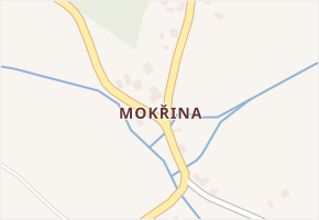 Mokřina v obci Milíkov - mapa části obce