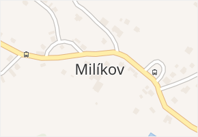 Milíkov v obci Milíkov - mapa části obce