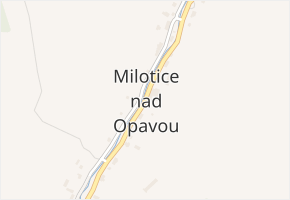 Milotice nad Opavou v obci Milotice nad Opavou - mapa části obce