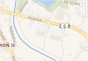 Husova v obci Mimoň - mapa ulice