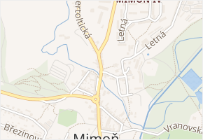 Lužická v obci Mimoň - mapa ulice