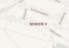 Nádražní v obci Mimoň - mapa ulice