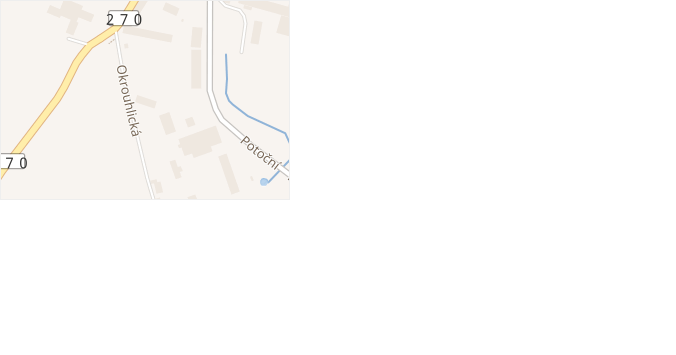 Okrouhlická v obci Mimoň - mapa ulice
