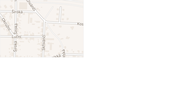 Skřivánčí v obci Mimoň - mapa ulice