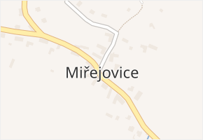 Miřejovice v obci Miřejovice - mapa části obce