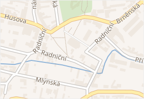Radniční v obci Miroslav - mapa ulice