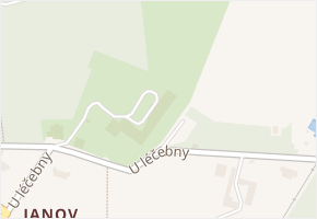 U léčebny v obci Mirošov - mapa ulice