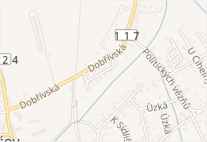 U sběrny v obci Mirošov - mapa ulice