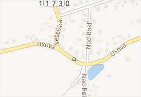Uxova v obci Mirošov - mapa ulice