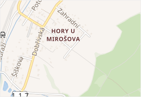 Zahradní v obci Mirošov - mapa ulice