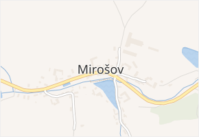 Mirošov v obci Mirošov - mapa části obce