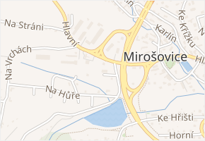 K Rybníku v obci Mirošovice - mapa ulice