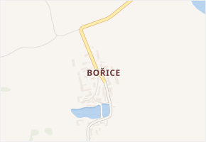 Bořice v obci Mirotice - mapa části obce