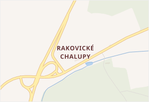 Rakovické Chalupy v obci Mirotice - mapa části obce