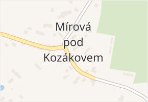 Bukovina v obci Mírová pod Kozákovem - mapa části obce