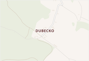 Dubecko v obci Mírová pod Kozákovem - mapa části obce