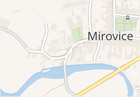 Pod Kostelem v obci Mirovice - mapa ulice