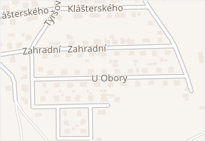 U Obory v obci Mirovice - mapa ulice