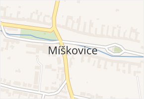 Míškovice v obci Míškovice - mapa části obce