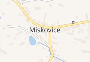 Miskovice v obci Miskovice - mapa části obce