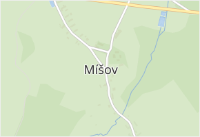 Míšov v obci Míšov - mapa části obce