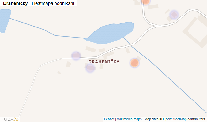 Mapa Draheničky - Firmy v části obce.
