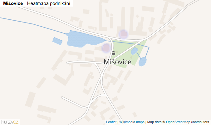 Mapa Mišovice - Firmy v části obce.