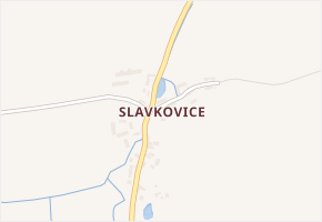 Slavkovice v obci Mišovice - mapa části obce