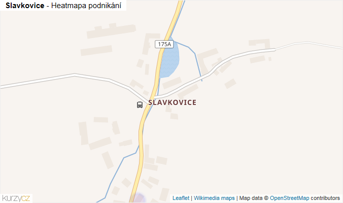 Mapa Slavkovice - Firmy v části obce.
