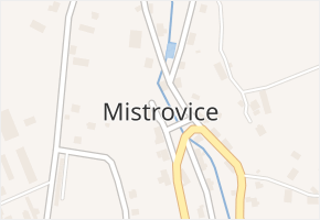 Mistrovice v obci Mistrovice - mapa části obce