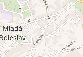 9. května v obci Mladá Boleslav - mapa ulice