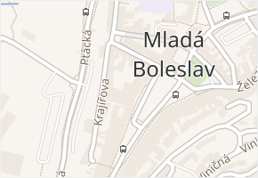 Bělská v obci Mladá Boleslav - mapa ulice
